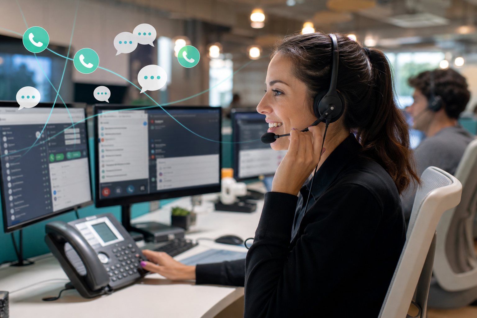 A phone beside a job record